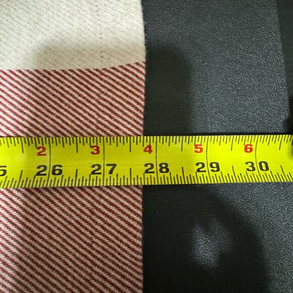 Tommy Hilfiger Vintage Red Plaid Polo Long Sleeve Size Large - Picture 7 of 8